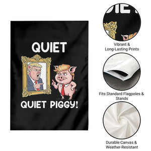 Resistance Movement Quiet Quiet Piggy Garden Flag Funny Pig Political TS12 Print Your Wear