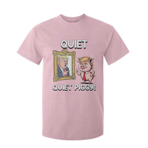Resistance Movement Quiet Quiet Piggy T Shirt For Kid Funny Pig Political TS12 Light Pink Print Your Wear