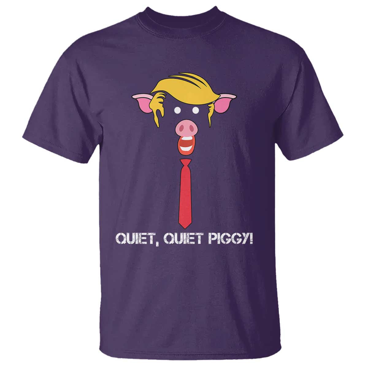 Quiet Quiet Piggy Meme T Shirt Anti Authoritarian Political Gag Gift - Print Your Wear