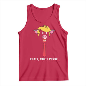 Quiet Quiet Piggy Meme Tank Top Anti Authoritarian Political Gag Gift TS12 Red Print Your Wear