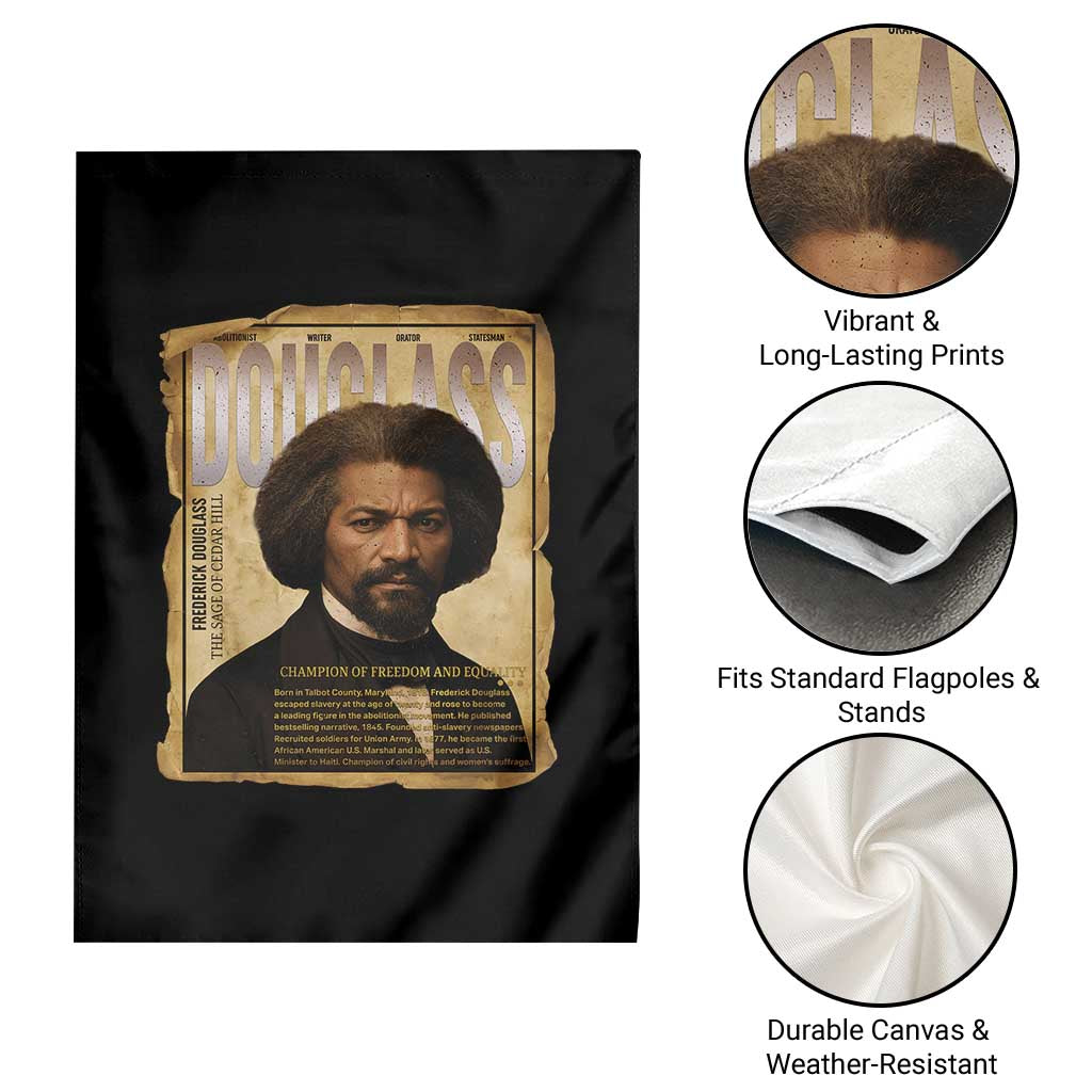 Frederick Douglass Historical Newspaper Garden Flag The Sage Of Cedar Hill TS12 Print Your Wear