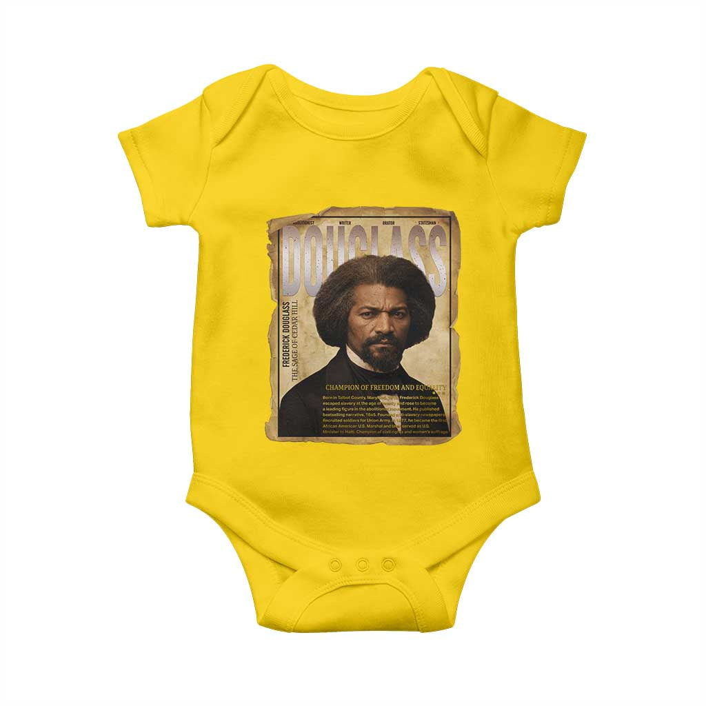 Frederick Douglass Historical Newspaper Baby Onesie The Sage Of Cedar Hill TS12 Daisy Print Your Wear