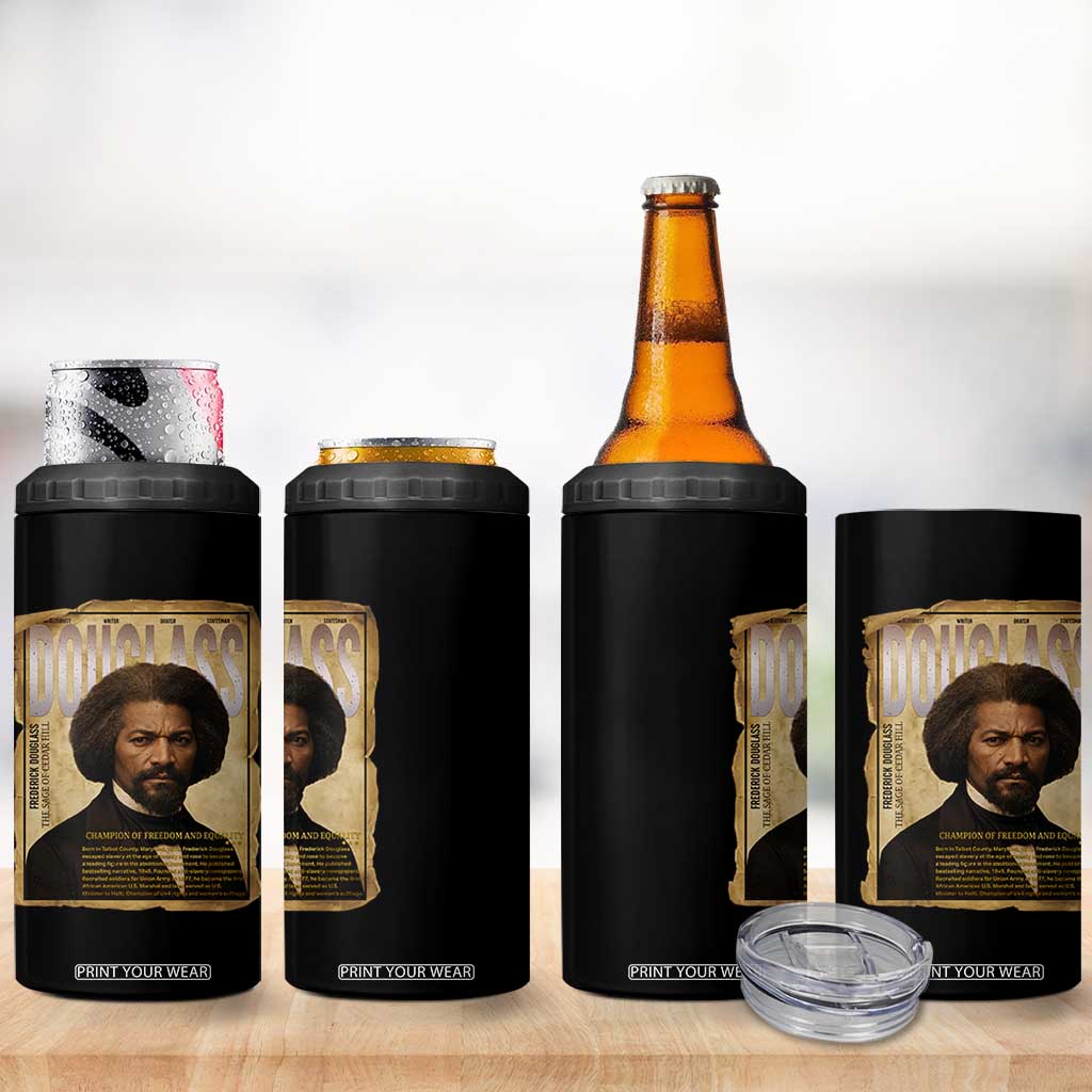 Frederick Douglass Historical Newspaper 4 in 1 Can Cooler Tumbler The Sage Of Cedar Hill TS12 Print Your Wear