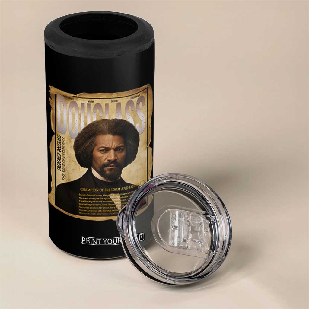 Frederick Douglass Historical Newspaper 4 in 1 Can Cooler Tumbler The Sage Of Cedar Hill TS12 Print Your Wear