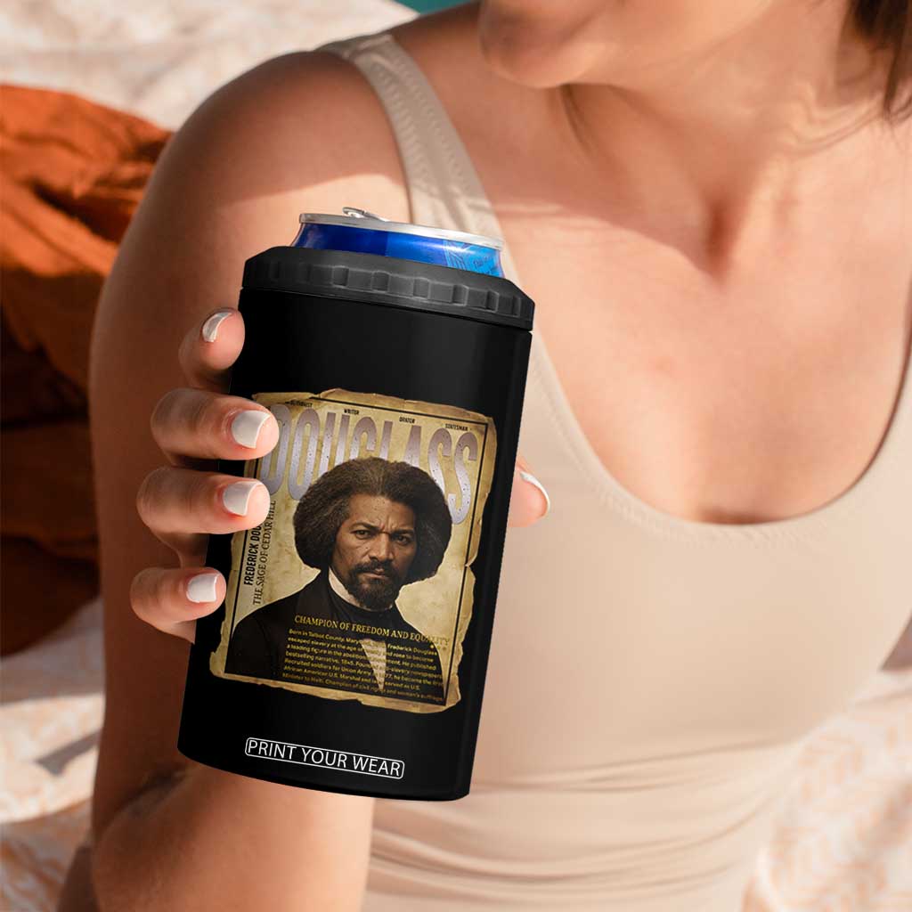 Frederick Douglass Historical Newspaper 4 in 1 Can Cooler Tumbler The Sage Of Cedar Hill TS12 Print Your Wear