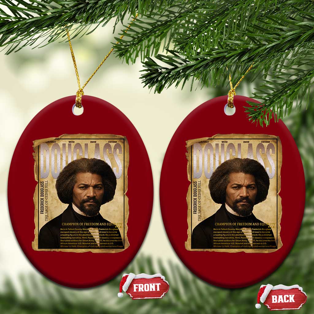 Frederick Douglass Historical Newspaper Ceramic Ornament The Sage Of Cedar Hill TS12 Print Your Wear