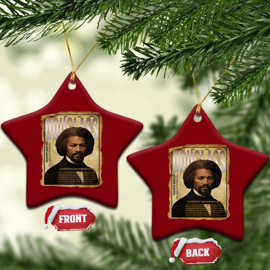Frederick Douglass Historical Newspaper Ceramic Ornament The Sage Of Cedar Hill TS12 Print Your Wear