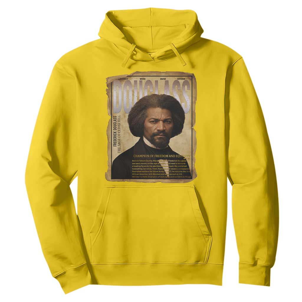 Frederick Douglass Historical Newspaper Hoodie The Sage Of Cedar Hill TS12 Daisy Print Your Wear