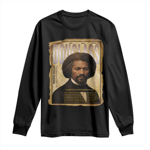 Frederick Douglass Historical Newspaper Long Sleeve Shirt The Sage Of Cedar Hill TS12 Black Print Your Wear