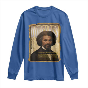 Frederick Douglass Historical Newspaper Long Sleeve Shirt The Sage Of Cedar Hill TS12 Royal Blue Print Your Wear