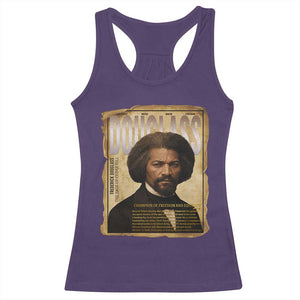 Frederick Douglass Historical Newspaper Racerback Tank Top The Sage Of Cedar Hill TS12 Purple Print Your Wear