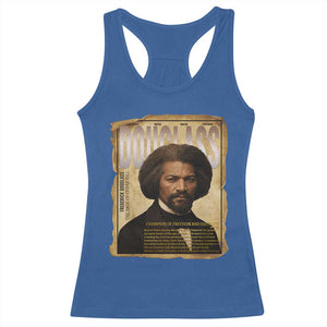 Frederick Douglass Historical Newspaper Racerback Tank Top The Sage Of Cedar Hill TS12 Royal Blue Print Your Wear