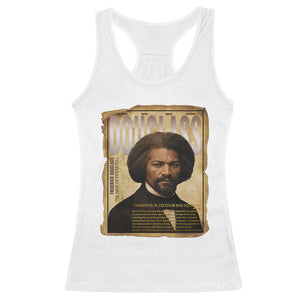 Frederick Douglass Historical Newspaper Racerback Tank Top The Sage Of Cedar Hill TS12 White Print Your Wear