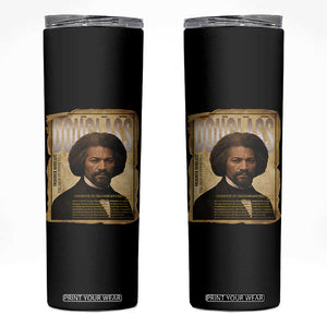 Frederick Douglass Historical Newspaper Skinny Tumbler The Sage Of Cedar Hill TS12 Black Print Your Wear