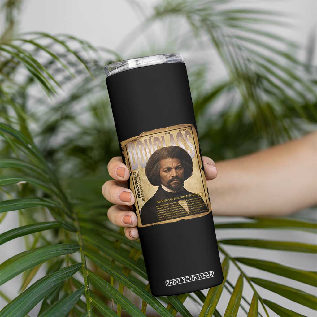 Frederick Douglass Historical Newspaper Skinny Tumbler The Sage Of Cedar Hill TS12 Print Your Wear