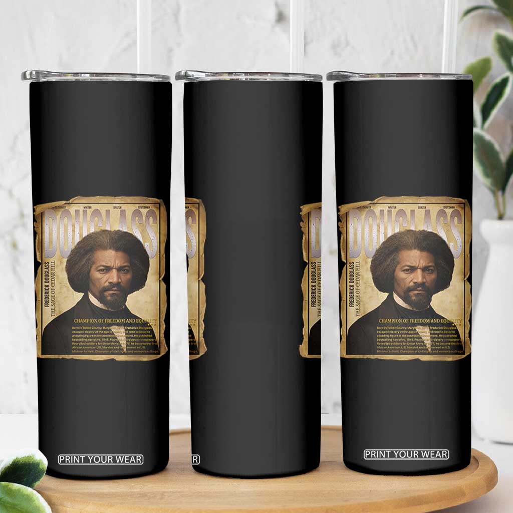 Frederick Douglass Historical Newspaper Skinny Tumbler The Sage Of Cedar Hill TS12 Print Your Wear