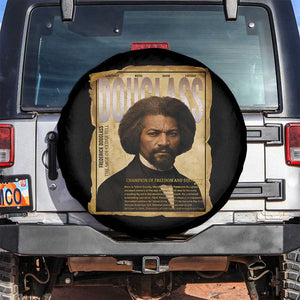 Frederick Douglass Historical Newspaper Spare Tire Cover The Sage Of Cedar Hill TS12 No hole Black Print Your Wear