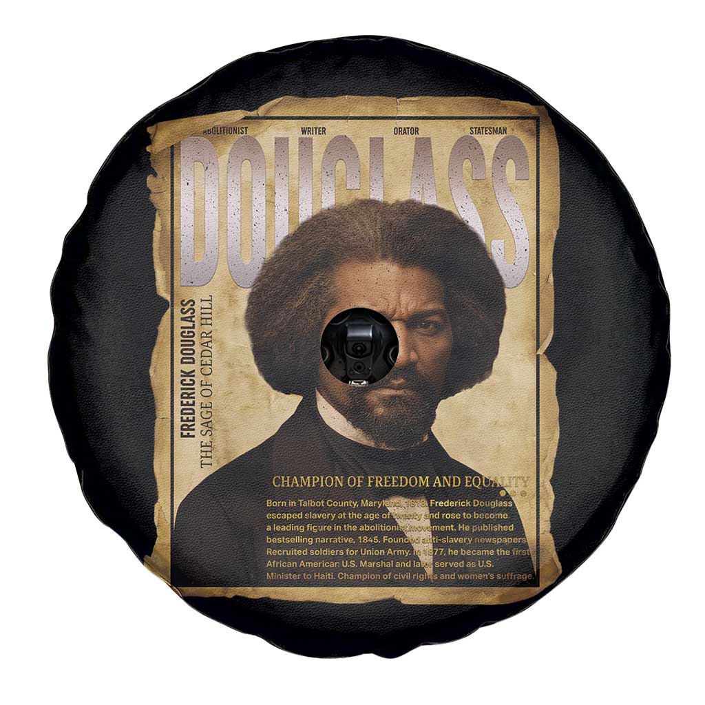 Frederick Douglass Historical Newspaper Spare Tire Cover The Sage Of Cedar Hill TS12 Print Your Wear