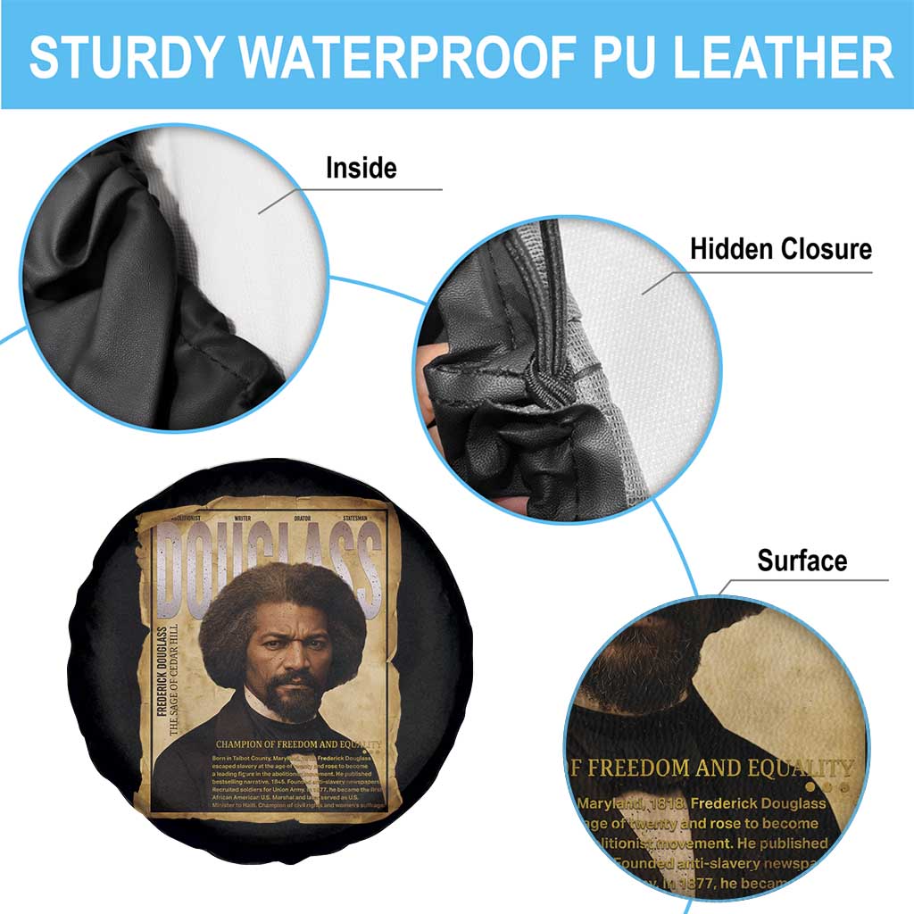 Frederick Douglass Historical Newspaper Spare Tire Cover The Sage Of Cedar Hill TS12 Print Your Wear