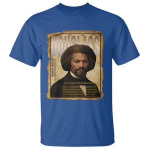 Frederick Douglass Historical Newspaper T Shirt The Sage Of Cedar Hill TS12 Royal Blue Print Your Wear