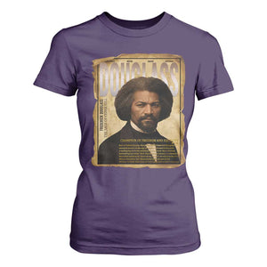 Frederick Douglass Historical Newspaper T Shirt For Women The Sage Of Cedar Hill TS12 Purple Print Your Wear