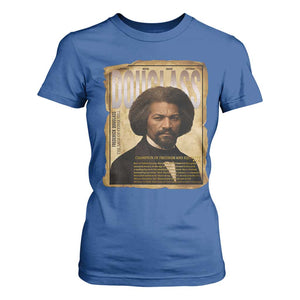 Frederick Douglass Historical Newspaper T Shirt For Women The Sage Of Cedar Hill TS12 Royal Blue Print Your Wear