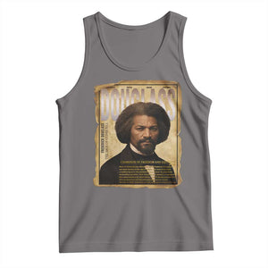 Frederick Douglass Historical Newspaper Tank Top The Sage Of Cedar Hill TS12 Deep Heather Print Your Wear