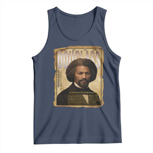 Frederick Douglass Historical Newspaper Tank Top The Sage Of Cedar Hill TS12 Navy Print Your Wear