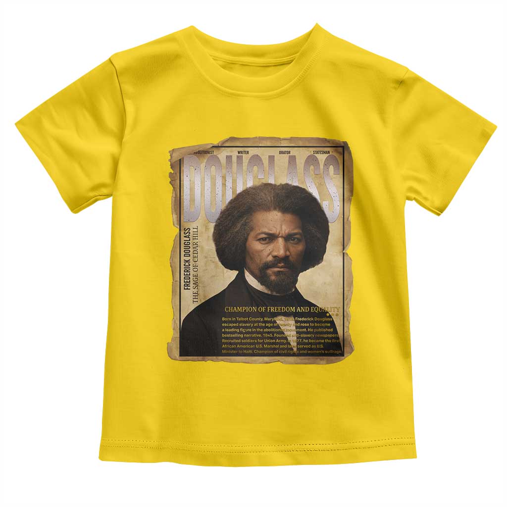 Frederick Douglass Historical Newspaper Toddler T Shirt The Sage Of Cedar Hill TS12 Daisy Print Your Wear