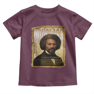 Frederick Douglass Historical Newspaper Toddler T Shirt The Sage Of Cedar Hill TS12 Maroon Print Your Wear