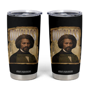 Frederick Douglass Historical Newspaper Tumbler Cup The Sage Of Cedar Hill TS12 Black Print Your Wear