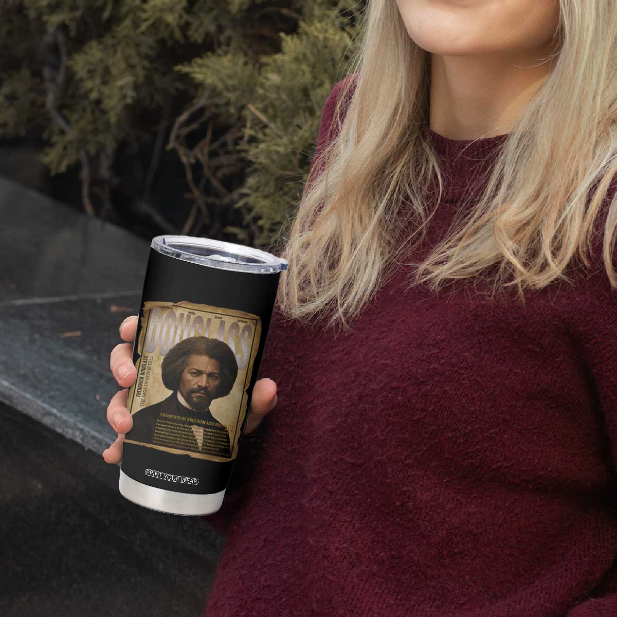 Frederick Douglass Historical Newspaper Tumbler Cup The Sage Of Cedar Hill TS12 Print Your Wear