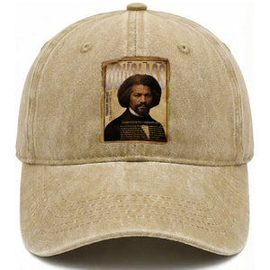 Frederick Douglass Historical Newspaper Washed Cotton Baseball Cap The Sage Of Cedar Hill TS12 Print Your Wear