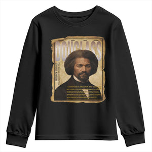 Frederick Douglass Historical Newspaper Youth Sweatshirt The Sage Of Cedar Hill TS12 Black Print Your Wear