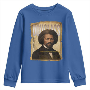 Frederick Douglass Historical Newspaper Youth Sweatshirt The Sage Of Cedar Hill TS12 Royal Blue Print Your Wear
