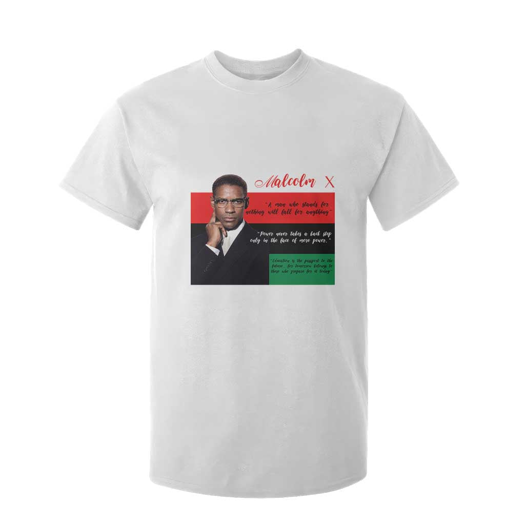 Motivational Malcolm X Quote T Shirt For Kid Black History Month Gift TS12 White Print Your Wear