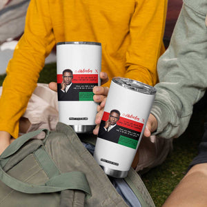 Motivational Malcolm X Quote Tumbler Cup Black History Month Gift TS12 Print Your Wear