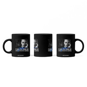 Malcolm X Quote Coffee Mug A Man Who Stands For Nothing Will Fall TS12 Print Your Wear