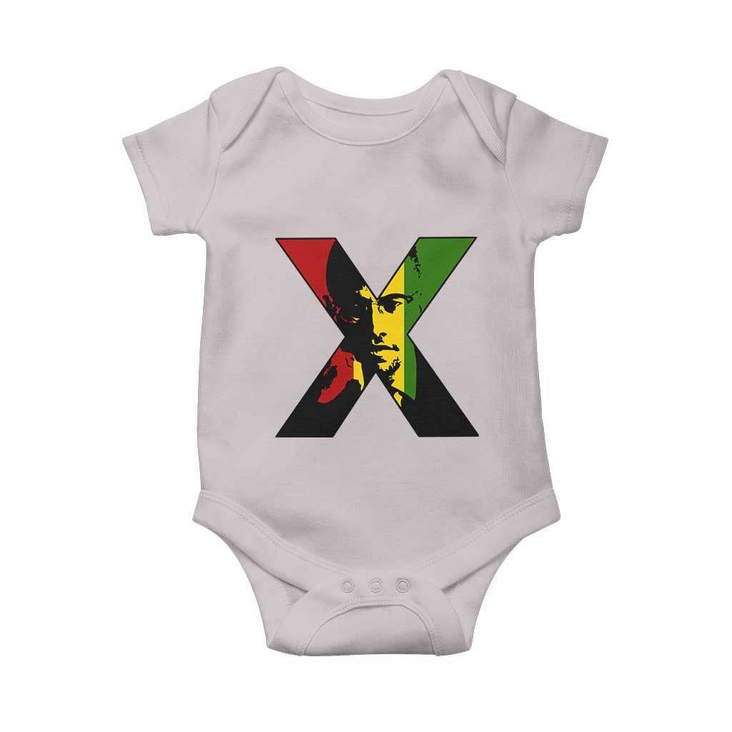 Malcolm X Baby Onesie African American Heritage Gift TS12 Ice Gray Print Your Wear