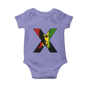 Malcolm X Baby Onesie African American Heritage Gift TS12 Violet Print Your Wear
