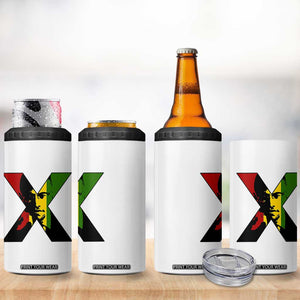 Malcolm X 4 in 1 Can Cooler Tumbler African American Heritage Gift TS12 Print Your Wear