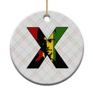 Malcolm X Ceramic Ornament African American Heritage Gift TS12 1pc Christmas Plaid Print Your Wear