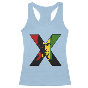 Malcolm X Racerback Tank Top African American Heritage Gift TS12 Light Blue Print Your Wear