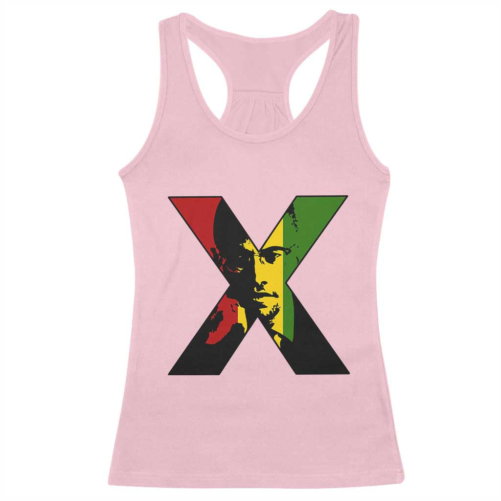 Malcolm X Racerback Tank Top African American Heritage Gift TS12 Light Pink Print Your Wear