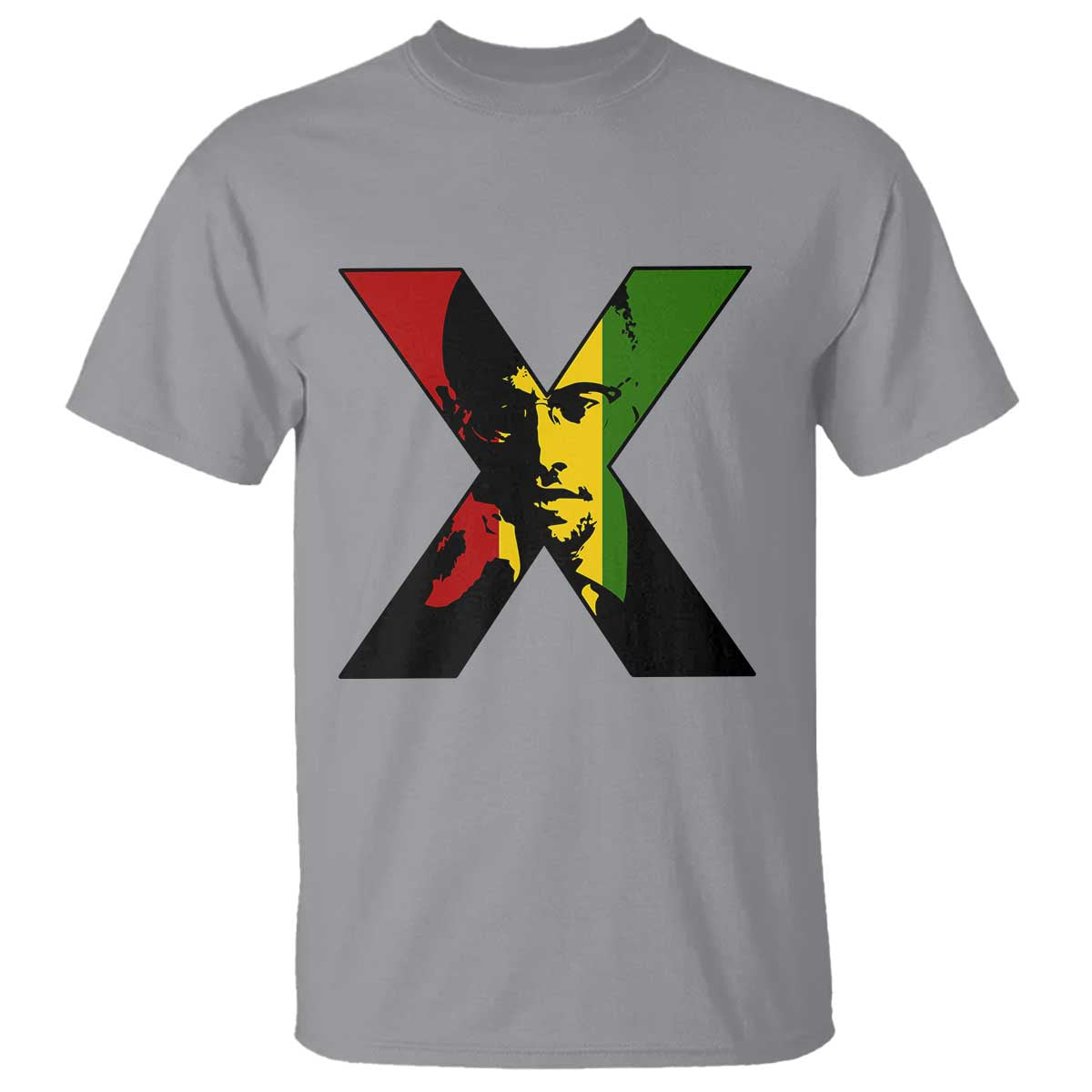 Malcolm X T Shirt African American Heritage Gift TS12 Sport Gray Print Your Wear