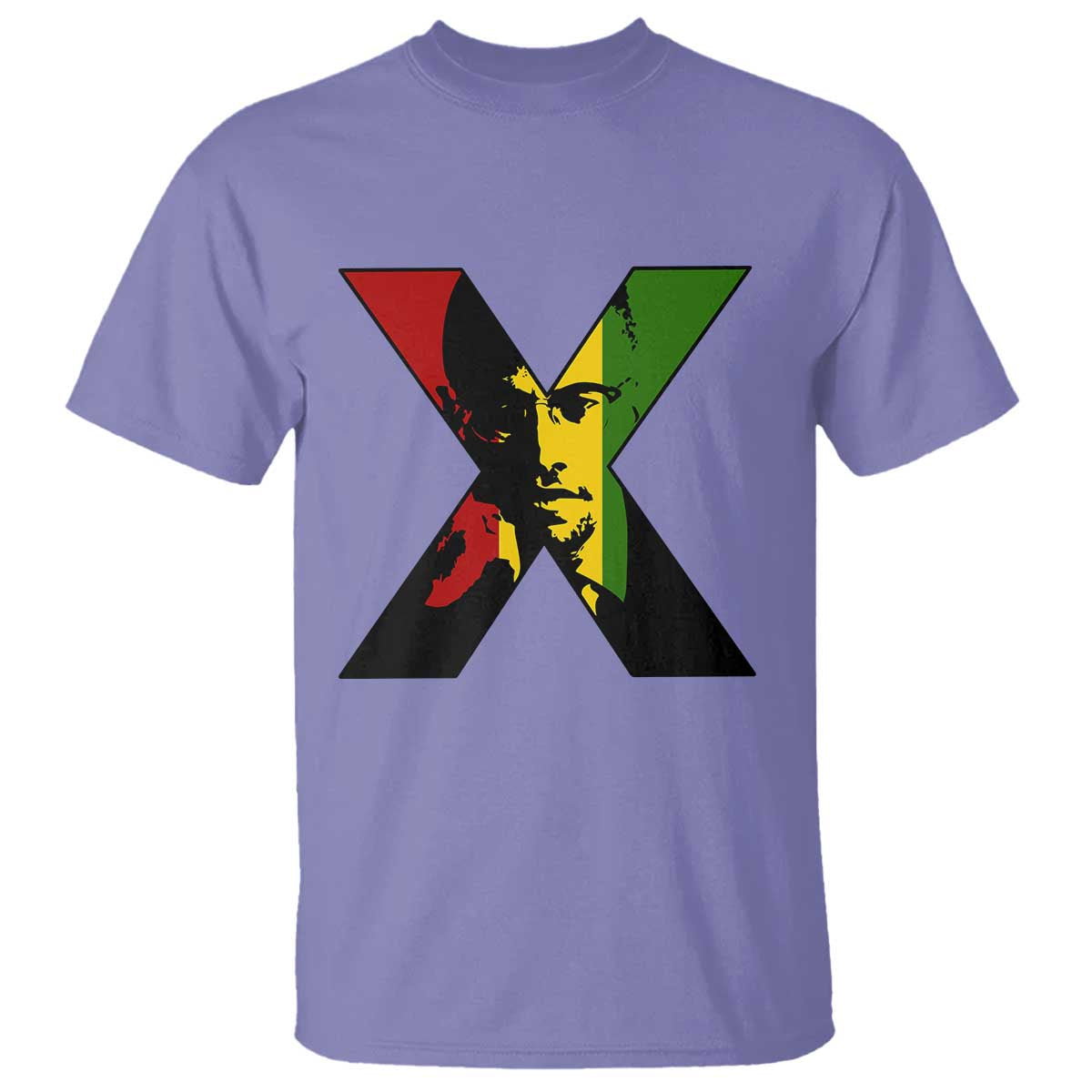 Malcolm X T Shirt African American Heritage Gift TS12 Violet Print Your Wear
