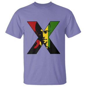 Malcolm X T Shirt African American Heritage Gift TS12 Violet Print Your Wear