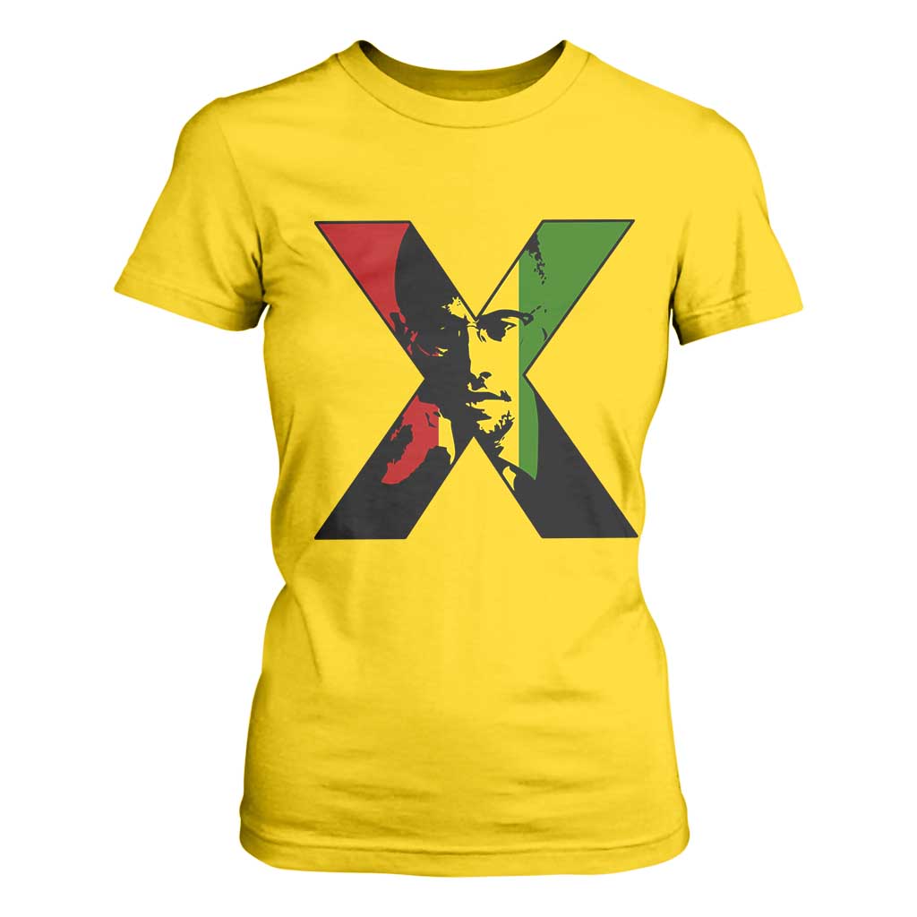 Malcolm X T Shirt For Women African American Heritage Gift TS12 Daisy Print Your Wear