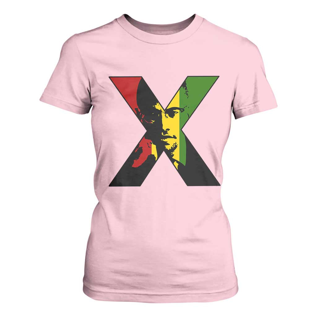 Malcolm X T Shirt For Women African American Heritage Gift TS12 Light Pink Print Your Wear