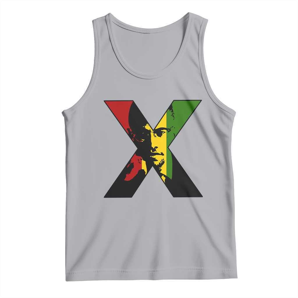 Malcolm X Tank Top African American Heritage Gift TS12 Athletic Heather Print Your Wear